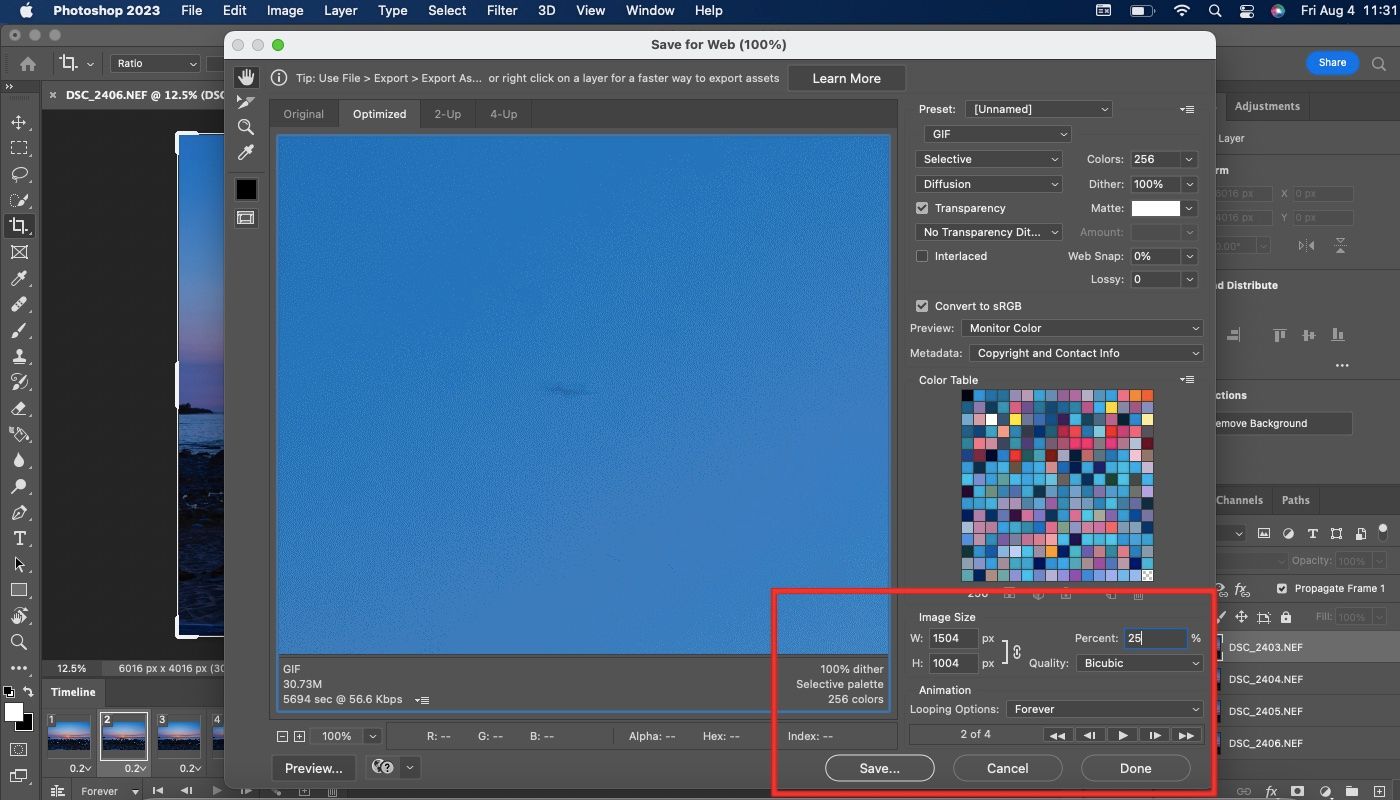 Сохранить для Web