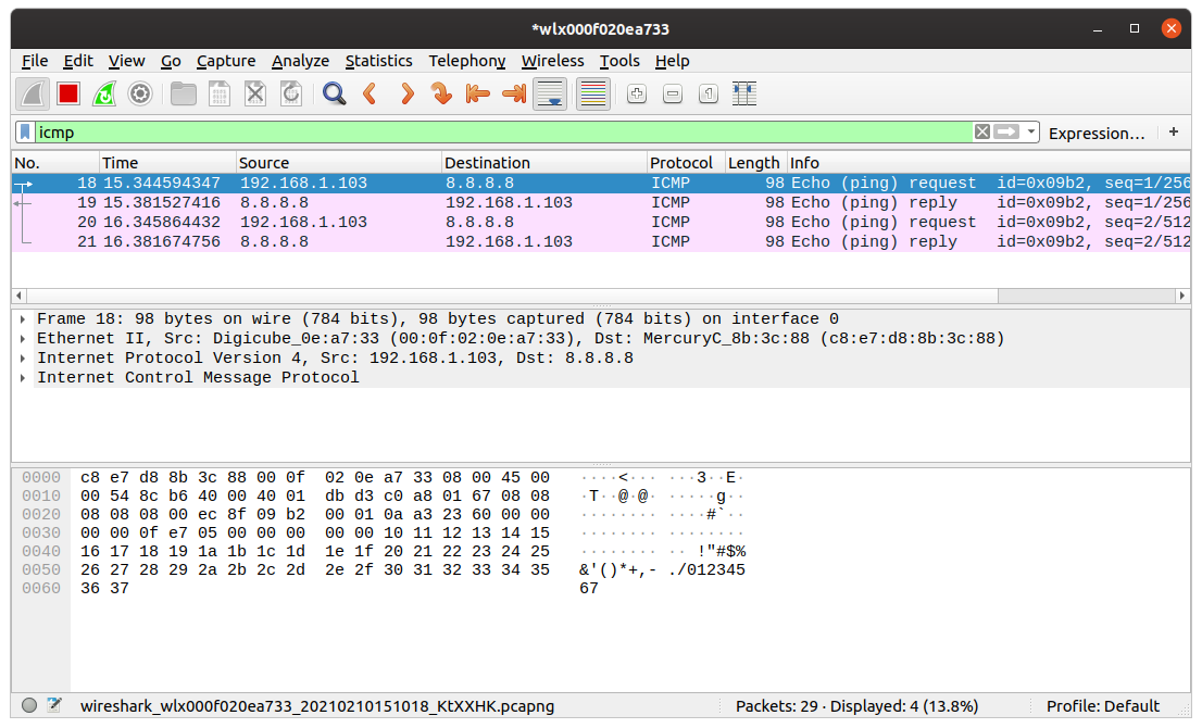 using Wireshark display filters