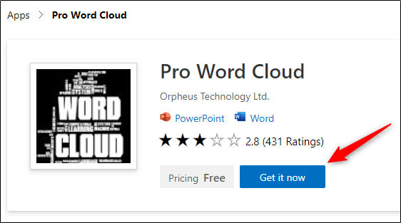 Создать облако слов в PowerPoint