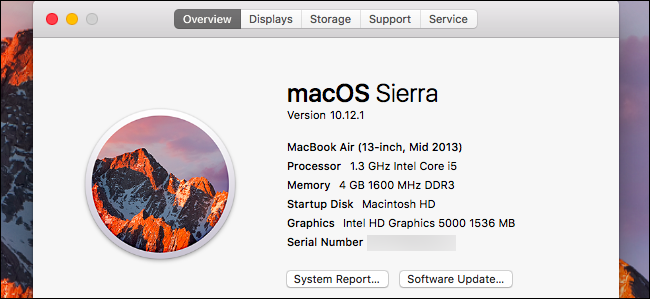 Как найти серийный номер Mac