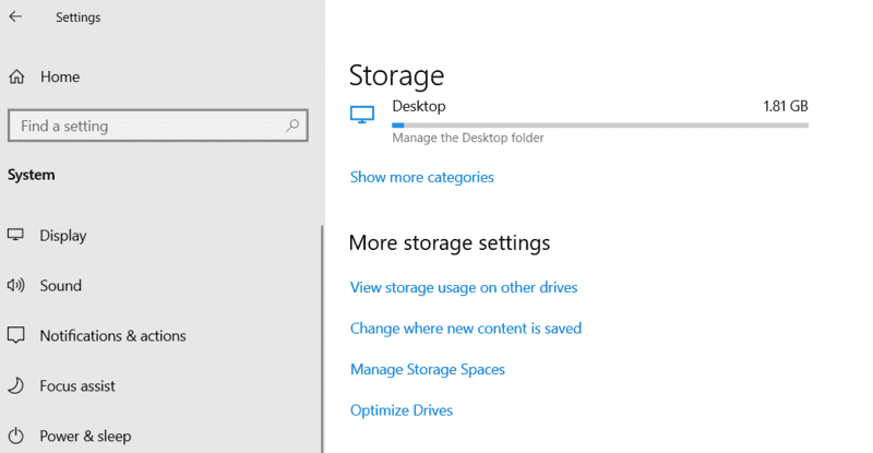 Изменить место сохранения нового контента