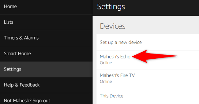 Список устройств на сайте — выбор устройства