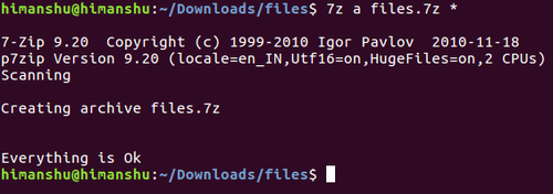 p7zip в Ubuntu — установка и примеры