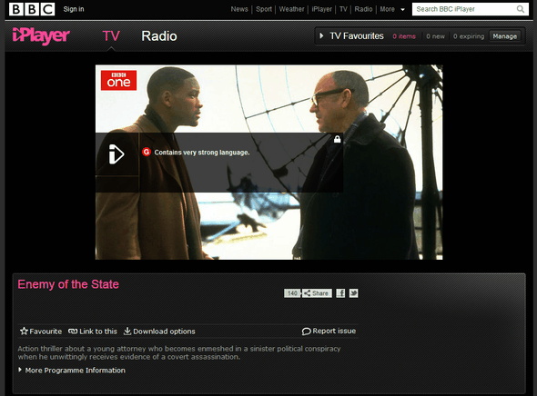 Выбор: потоковое воспроизведение или загрузка в iPlayer Desktop/устройства