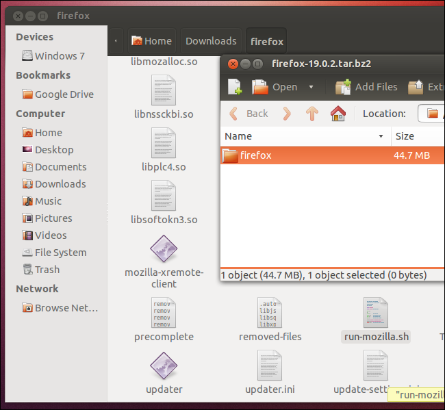 Бинарный пакет Firefox для Linux