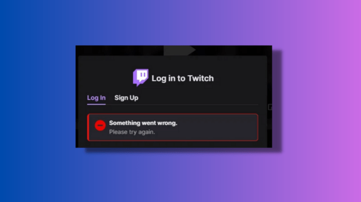 Errore login Twitch: 'Something Went Wrong' — Guida