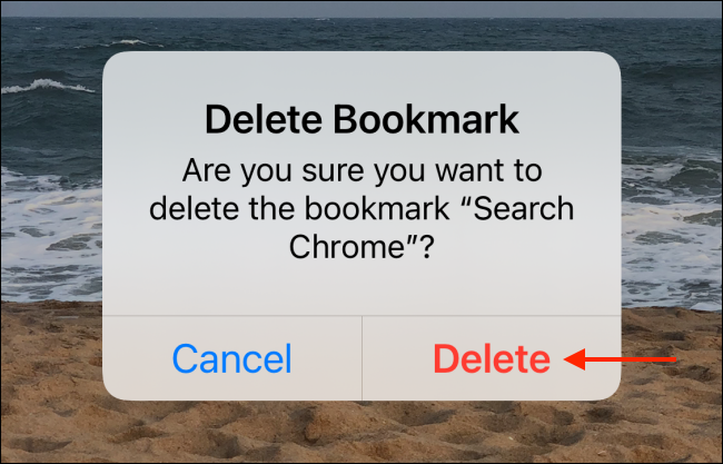 Удаление ярлыка с домашнего экрана