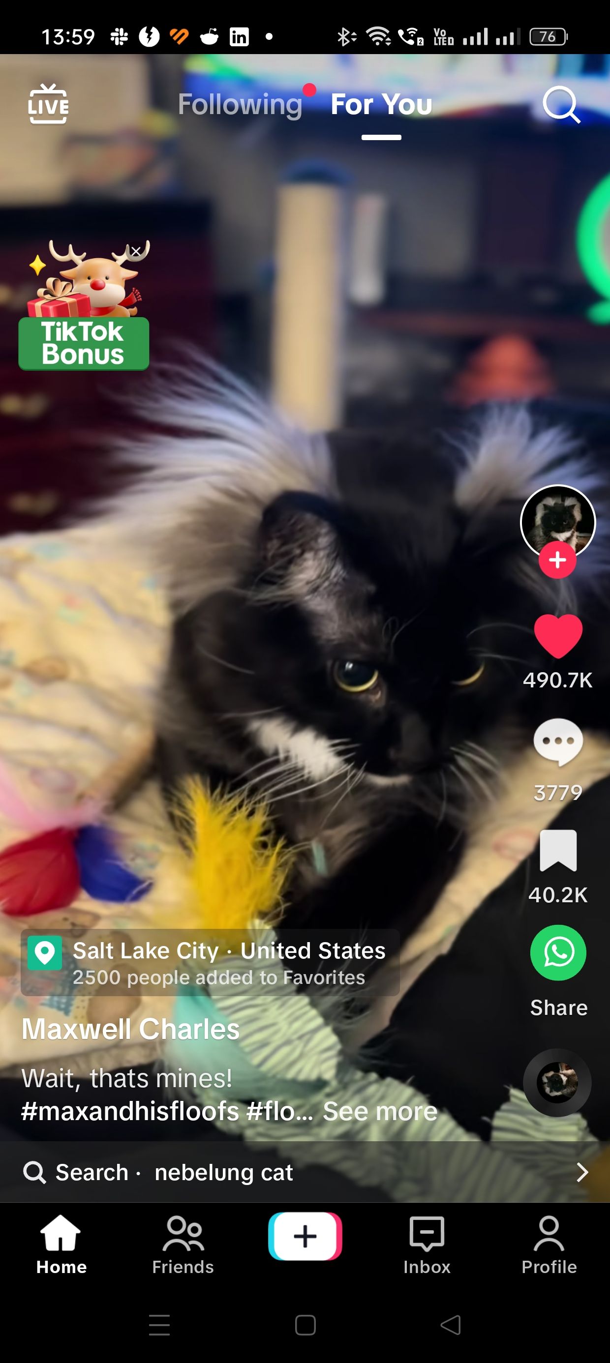 Отмеченное видео с лайком