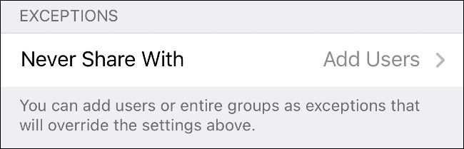 Управление белым и чёрным списками для времени «был(а) в сети»