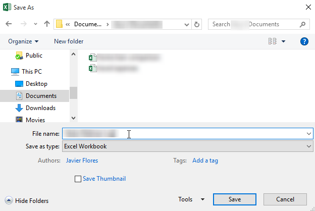 Сохранение файла с макросами