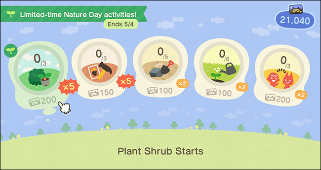 AnimalCrossing_New Horizons Tom Nook Miles Activities