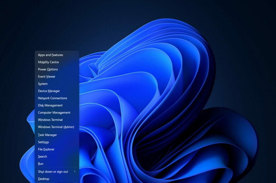 Как исправить Win + X в Windows 11