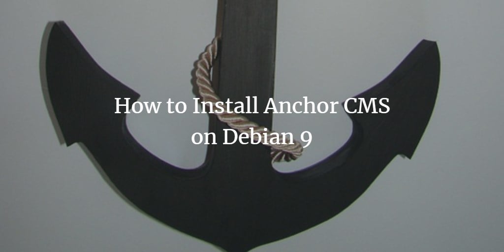 Изображение логотипа Anchor и экрана установки