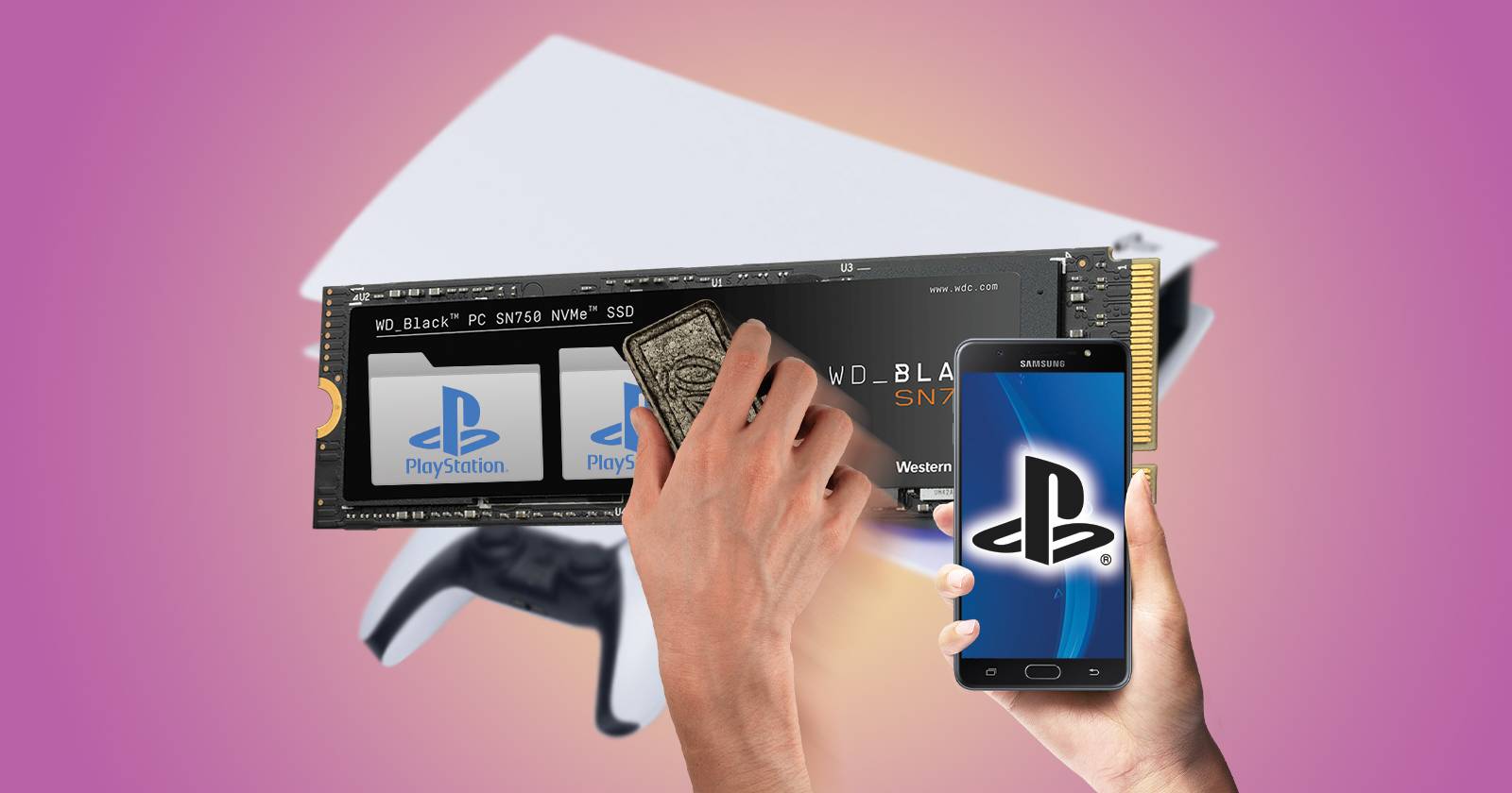 Удаление игр с PS5 M.2 SSD через приложение