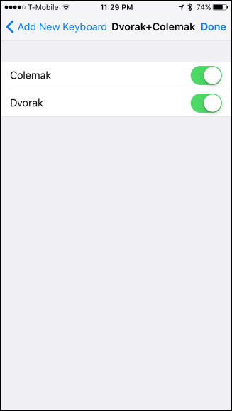 Переключение раскладки в iOS