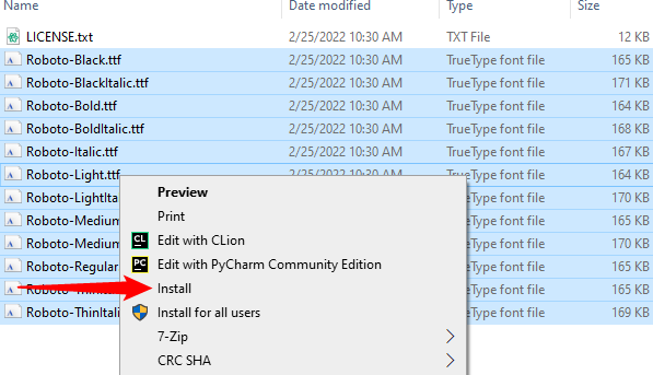Выберите «Установить».