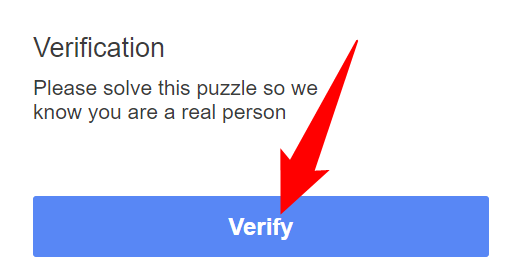 Нажмите кнопку «Verify» для проверки.