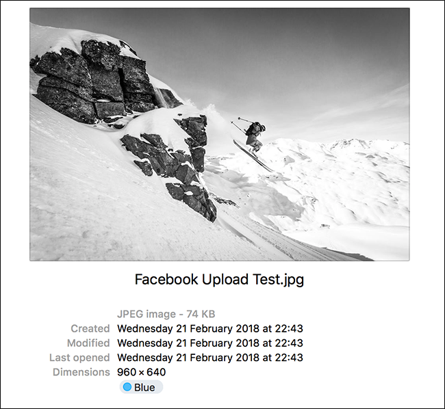 Сравнение оригинальной и сжатой версии фотографии в Facebook