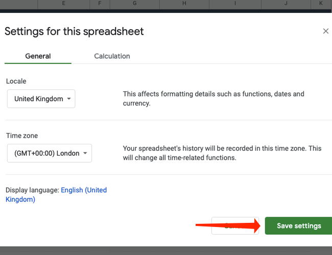 Нажмите Сохранить настройки