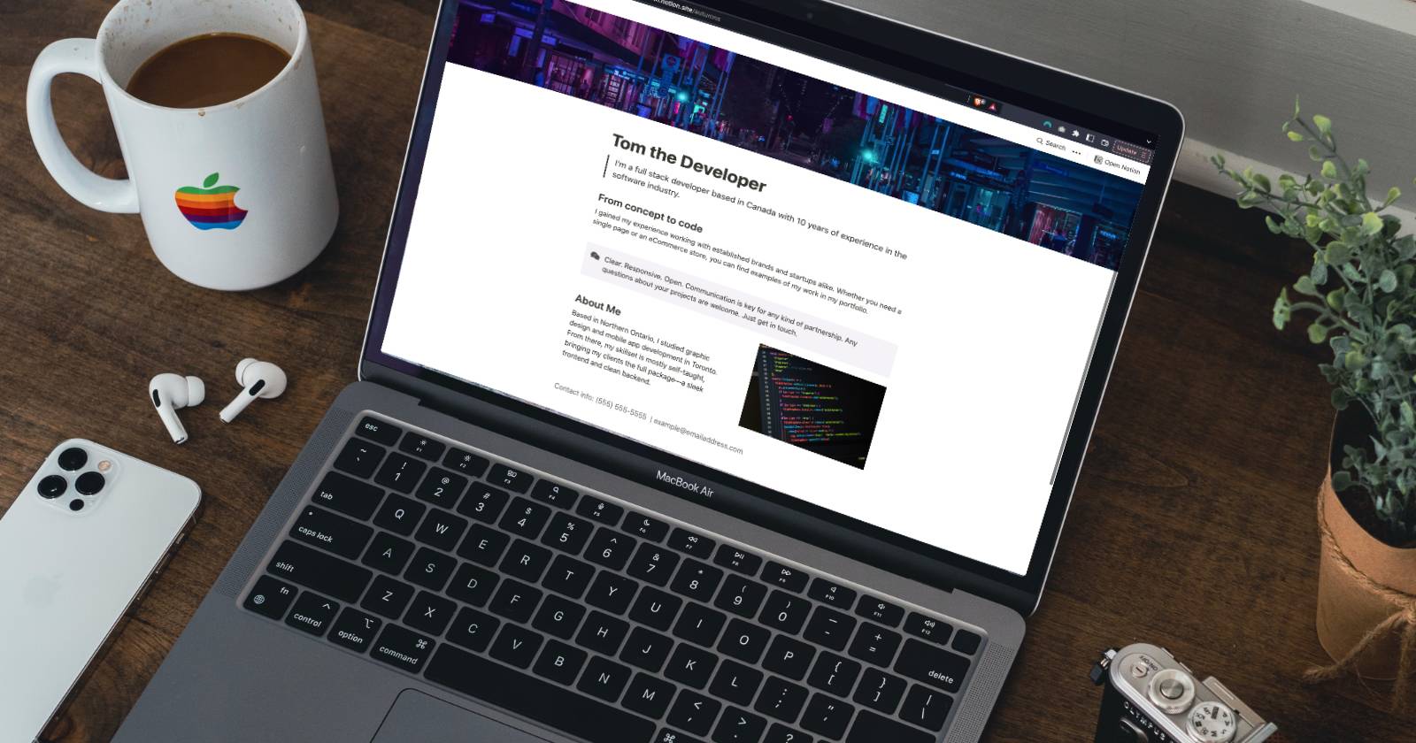 Создать веб‑страницу без кода в Notion