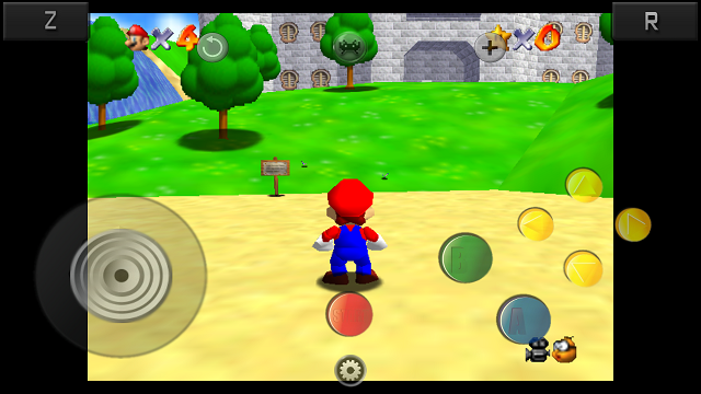 Super Mario 64 в RetroArch на Android