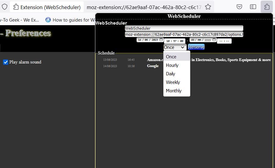 Выпадающее меню периода