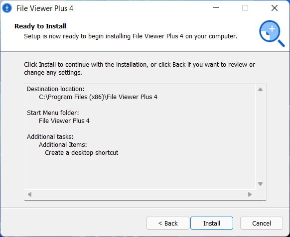 Кнопка Install в мастере