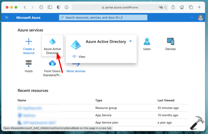 Azure Active Directory в портале Azure