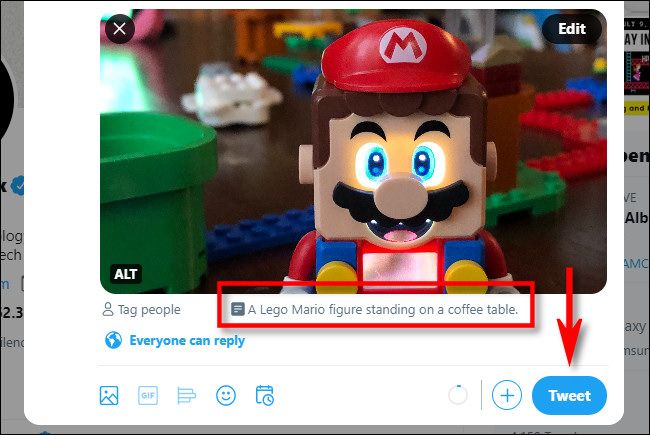 Просмотр alt-текста под миниатюрой изображения; нажмите «Твитнуть» для публикации.