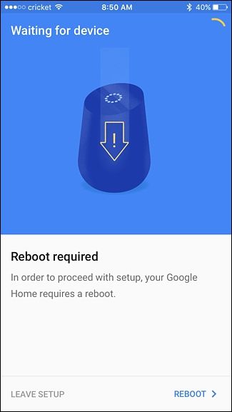 Список устройств в приложении Google Home, где отображается настроенное устройство