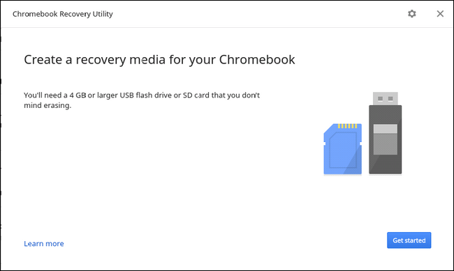 Окно восстановления с подсказками и шагами установки