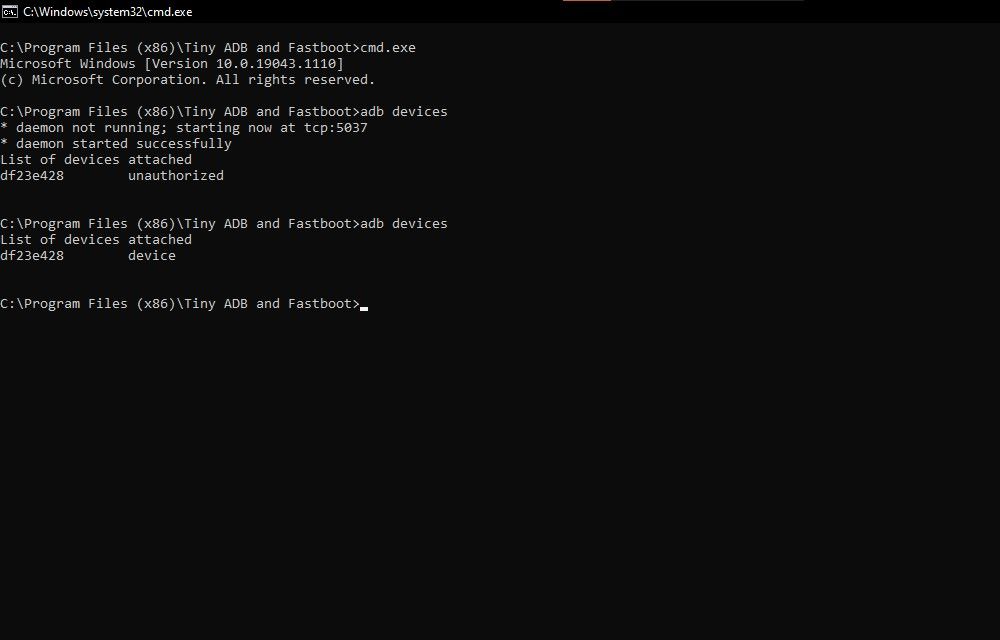 Tiny-ADB-setup-list-of-devices-attached