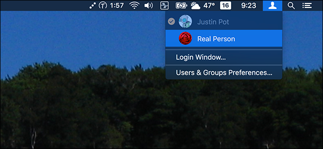 Включить Быструю смену пользователя в macOS