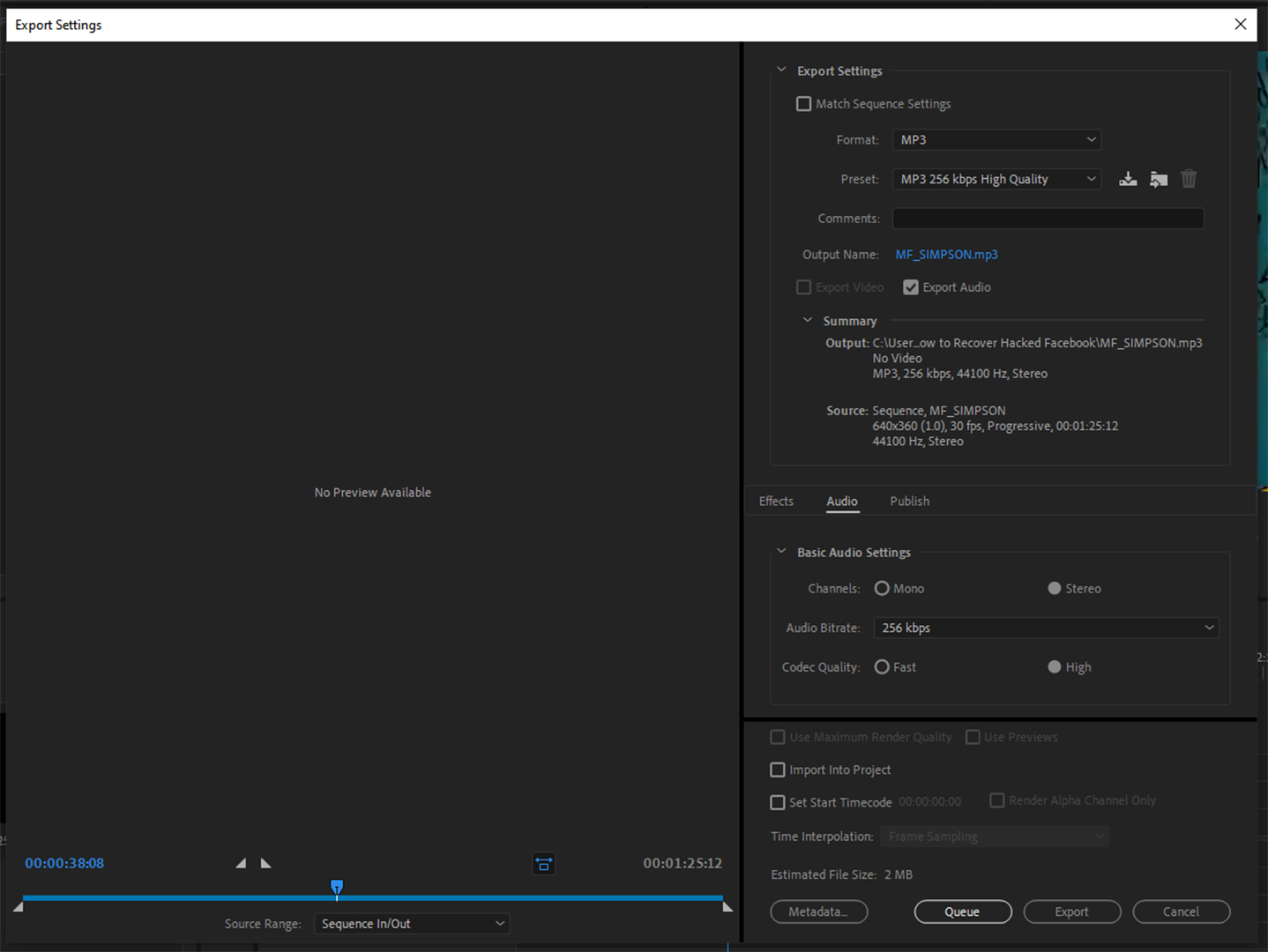 Скриншот Adobe Premiere Pro