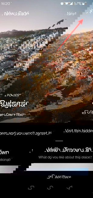 Create Guide Instagram Places Next