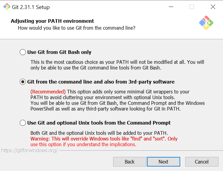 Настройка PATH для Git