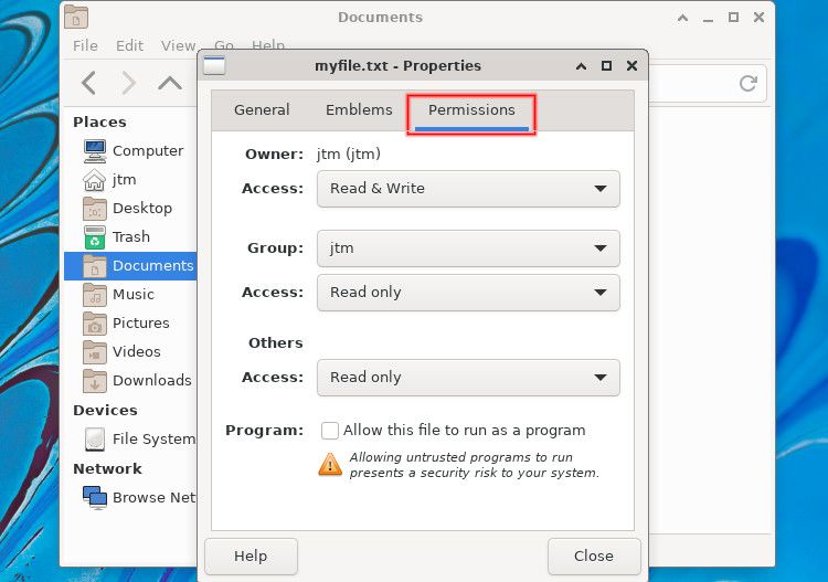 XFCE-permissions-dialog