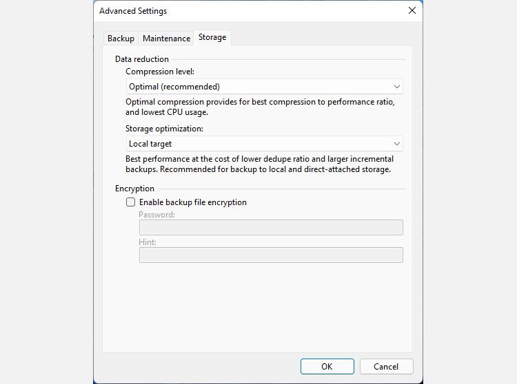 Veeam Agent Storage