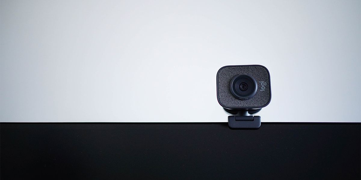 External webcam on laptop.