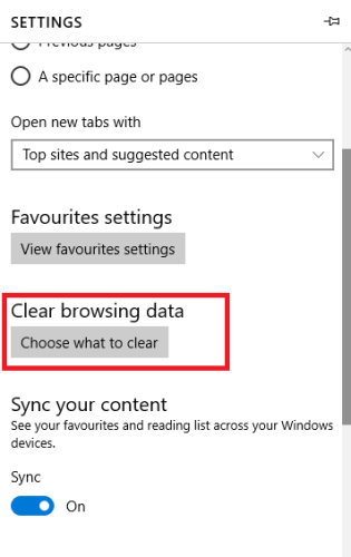 Раздел 'Очистить данные браузера' с опцией 'Выбрать, что очищать'