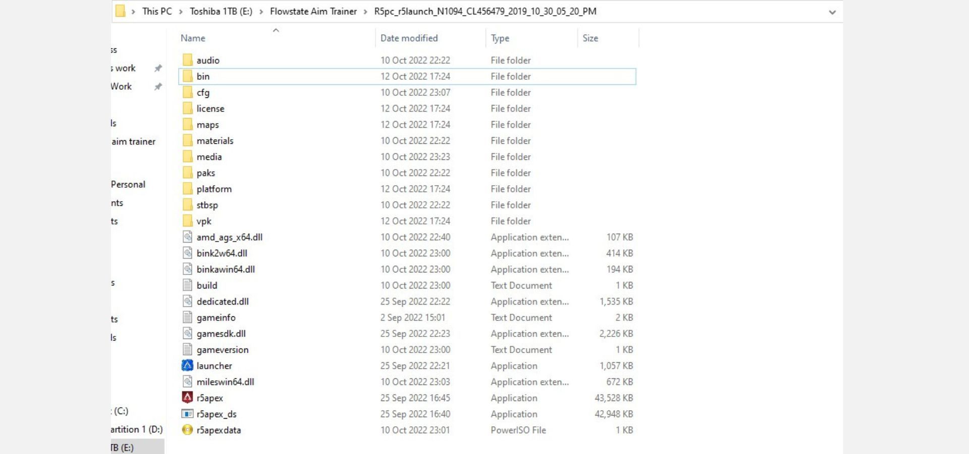 Пример файлов после переноса SDK