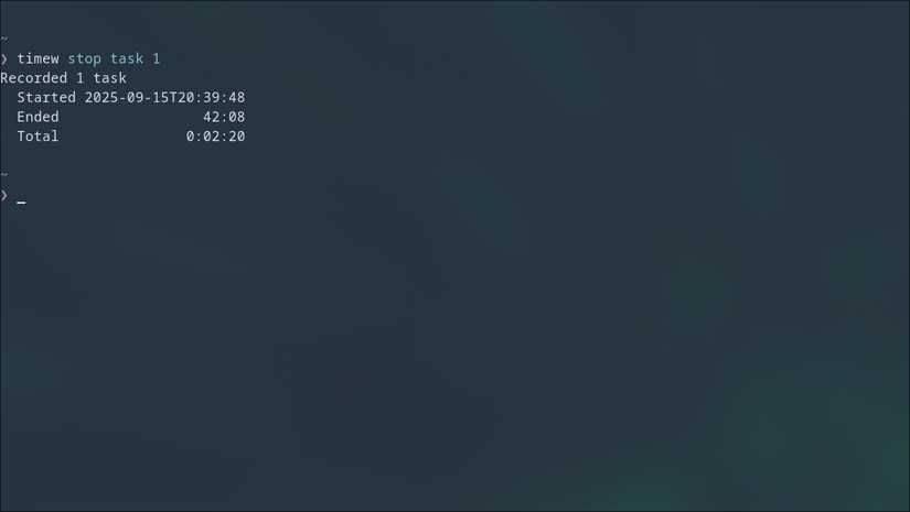 Rastreamento de tempo com TimeWarrior.