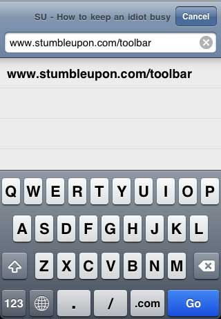 StumbleUpon на iPhone: веб-панель и закладки