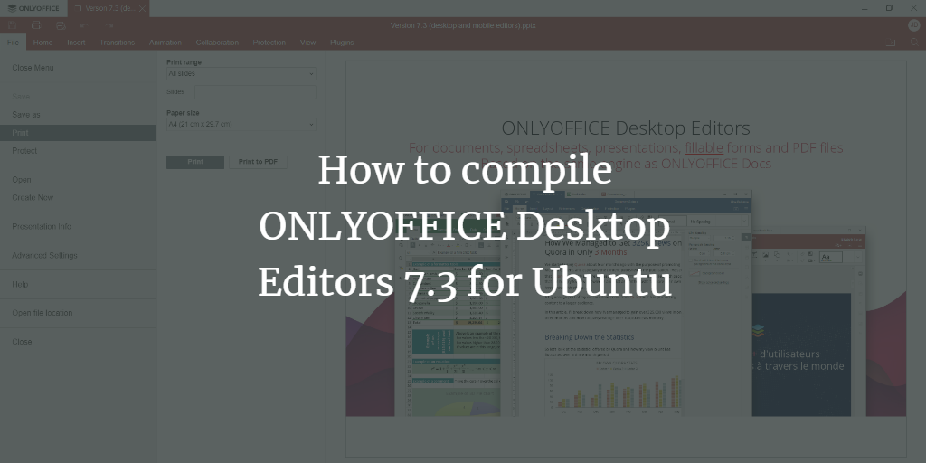 Сборка ONLYOFFICE Desktop Editors на Ubuntu