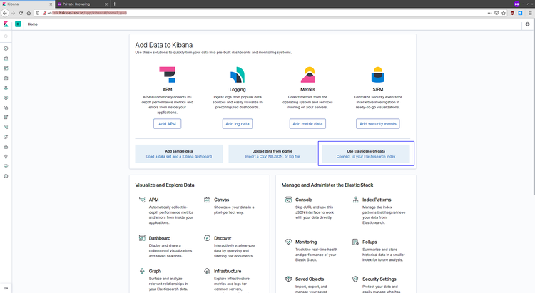 Kibana 대시보드 스크린샷