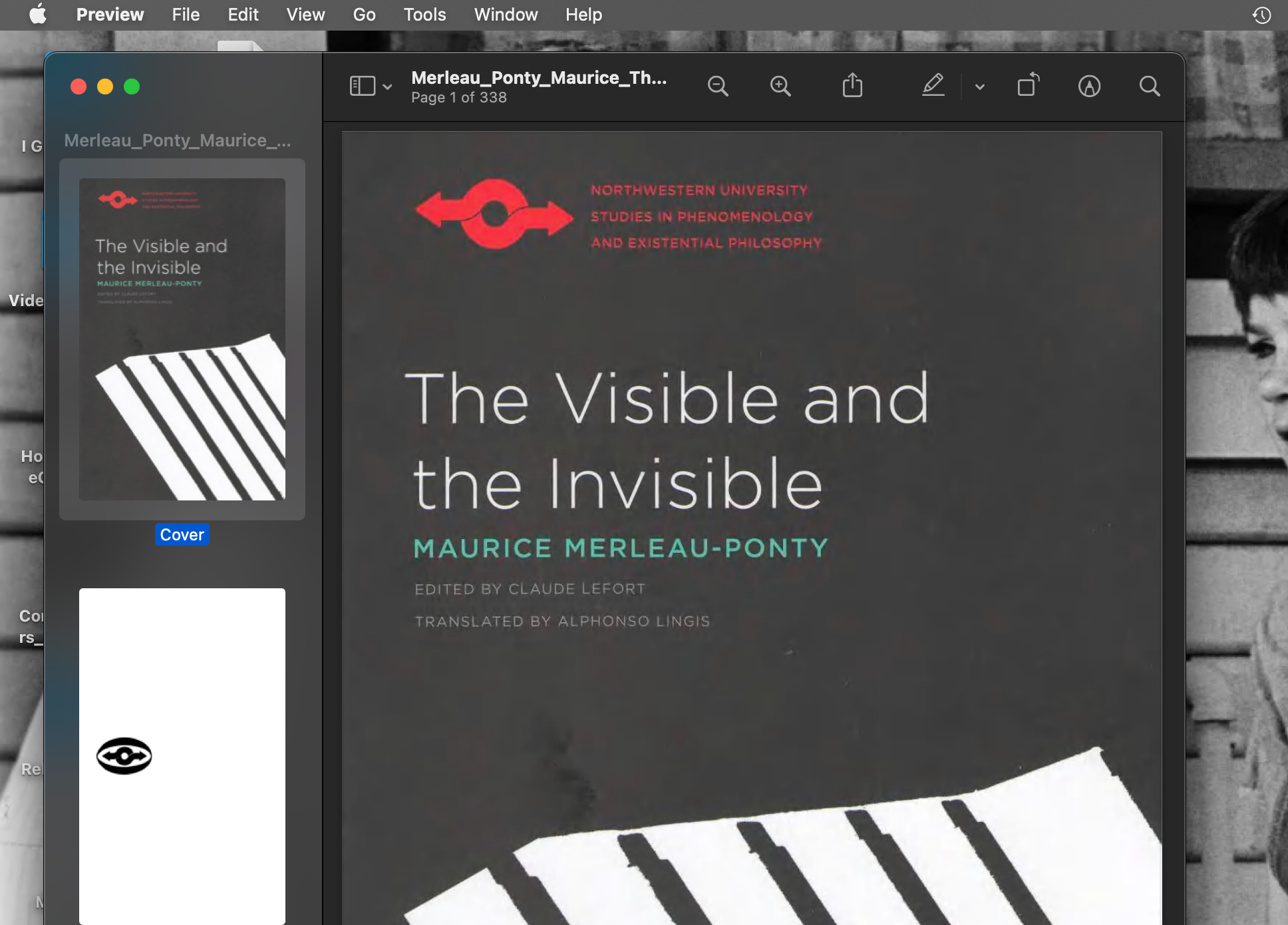 PDF открыт в Preview на Mac