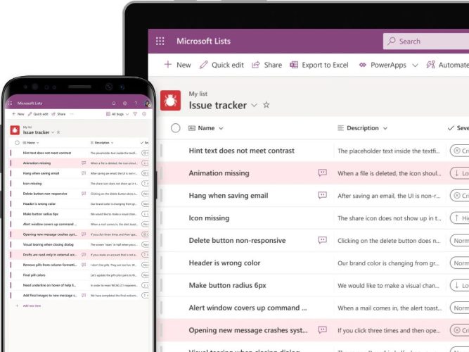 Настройка Microsoft Lists через SharePoint