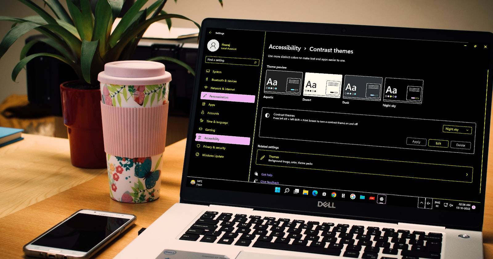 Режим высокого контраста в Windows 11 — включение и настройка