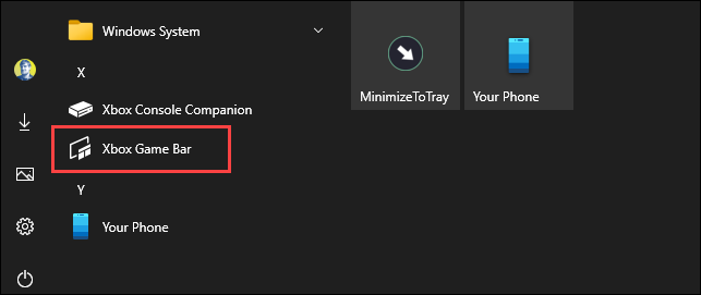 Открыть Xbox Game Bar