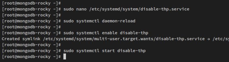 отключение THP через systemd